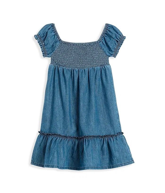 Платье с защипами Roma Appaman Kids, Medium Blue Chambray