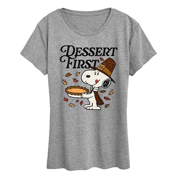 

Футболка с принтом Snoopy для женщин Licensed Character, Heather Gray