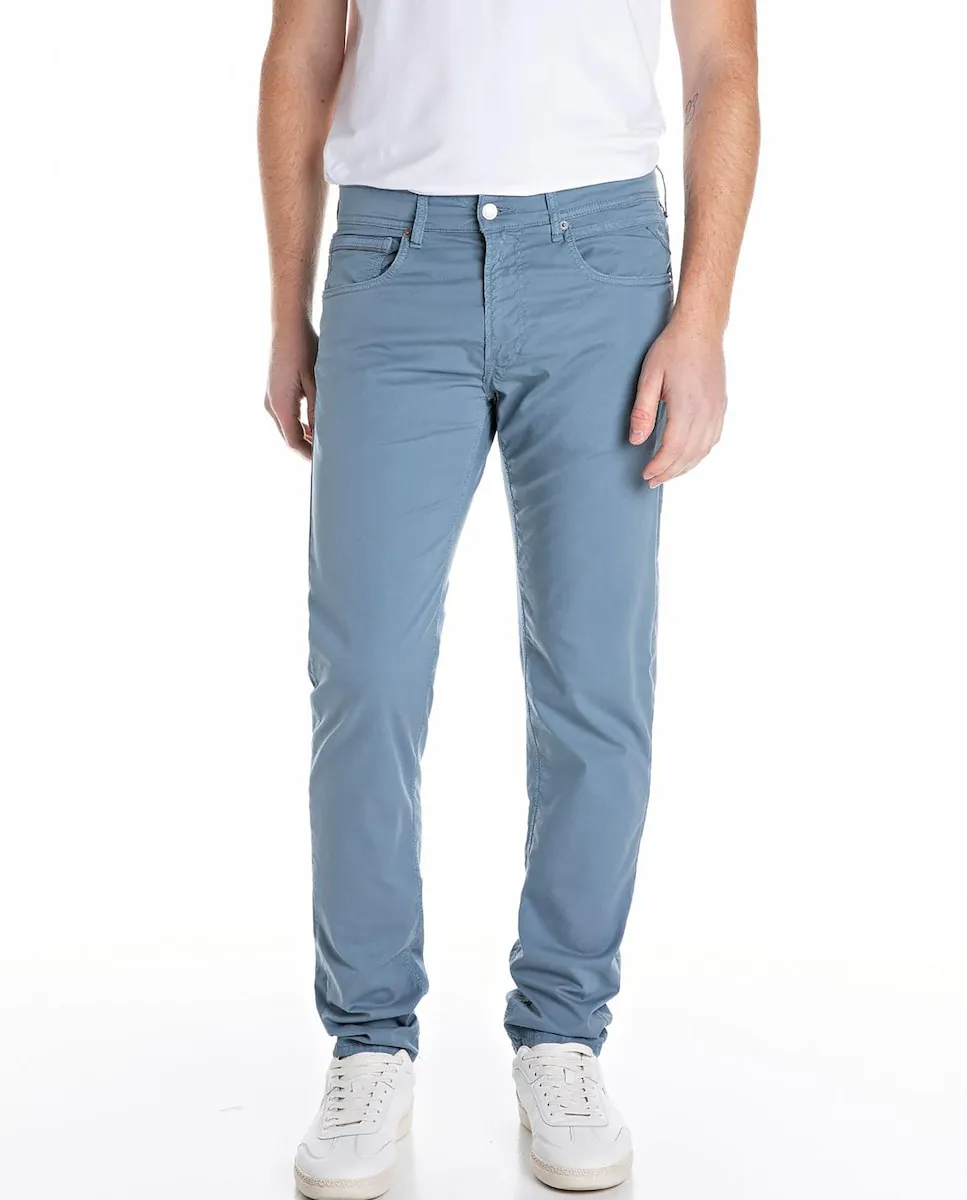 

Мужские джинсы с пятью карманами Replay, светло-голубой