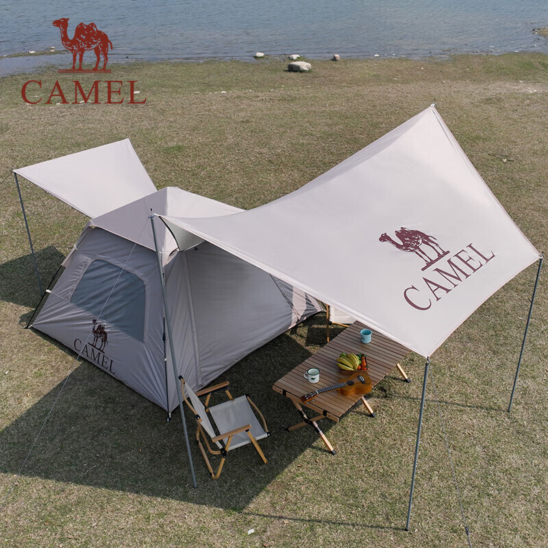 

Палатка для кемпинга Camel, портативная складная непромокаемая утолщенная палатка для кемпинга, полностью автоматическая палатка с навесом 173BA6B111