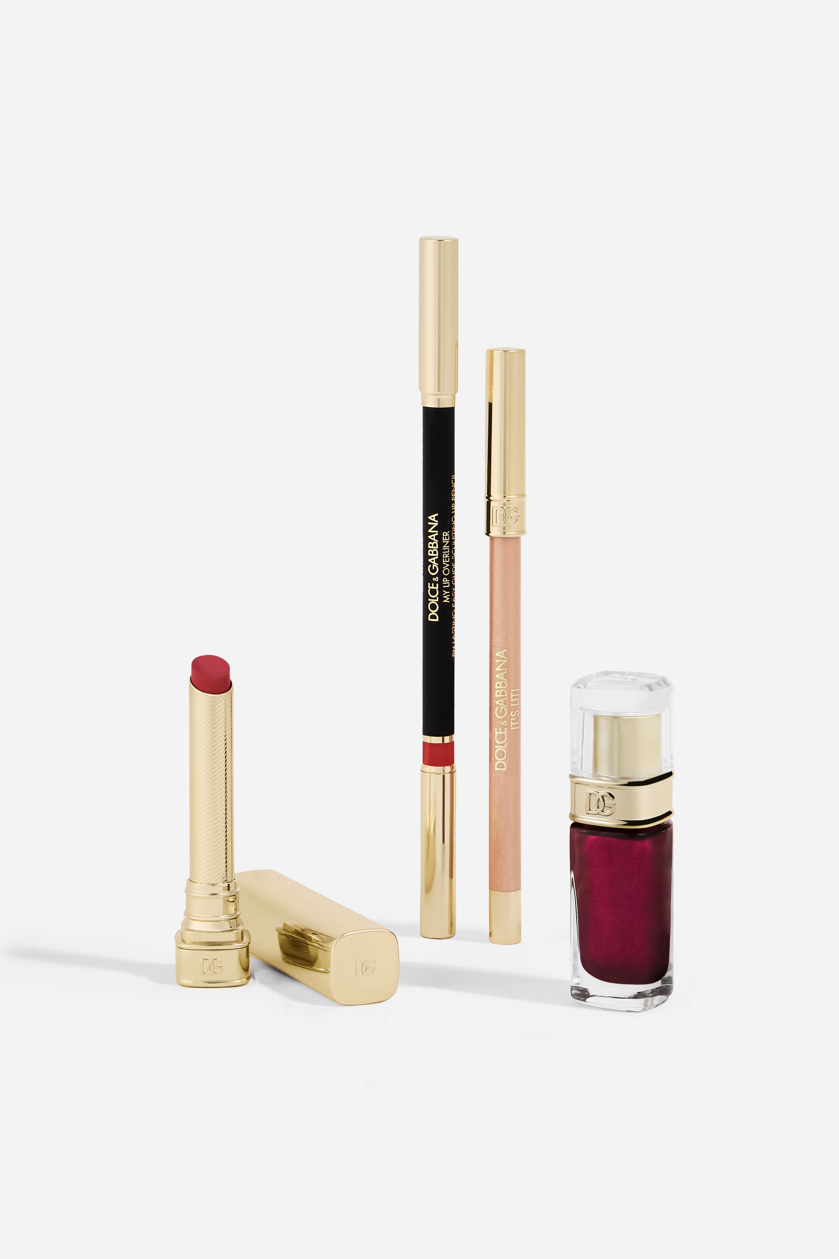 

Праздничный набор «ослепительный красный» Dolce & Gabbana, кисть для макияжа губ dolce&gabbana