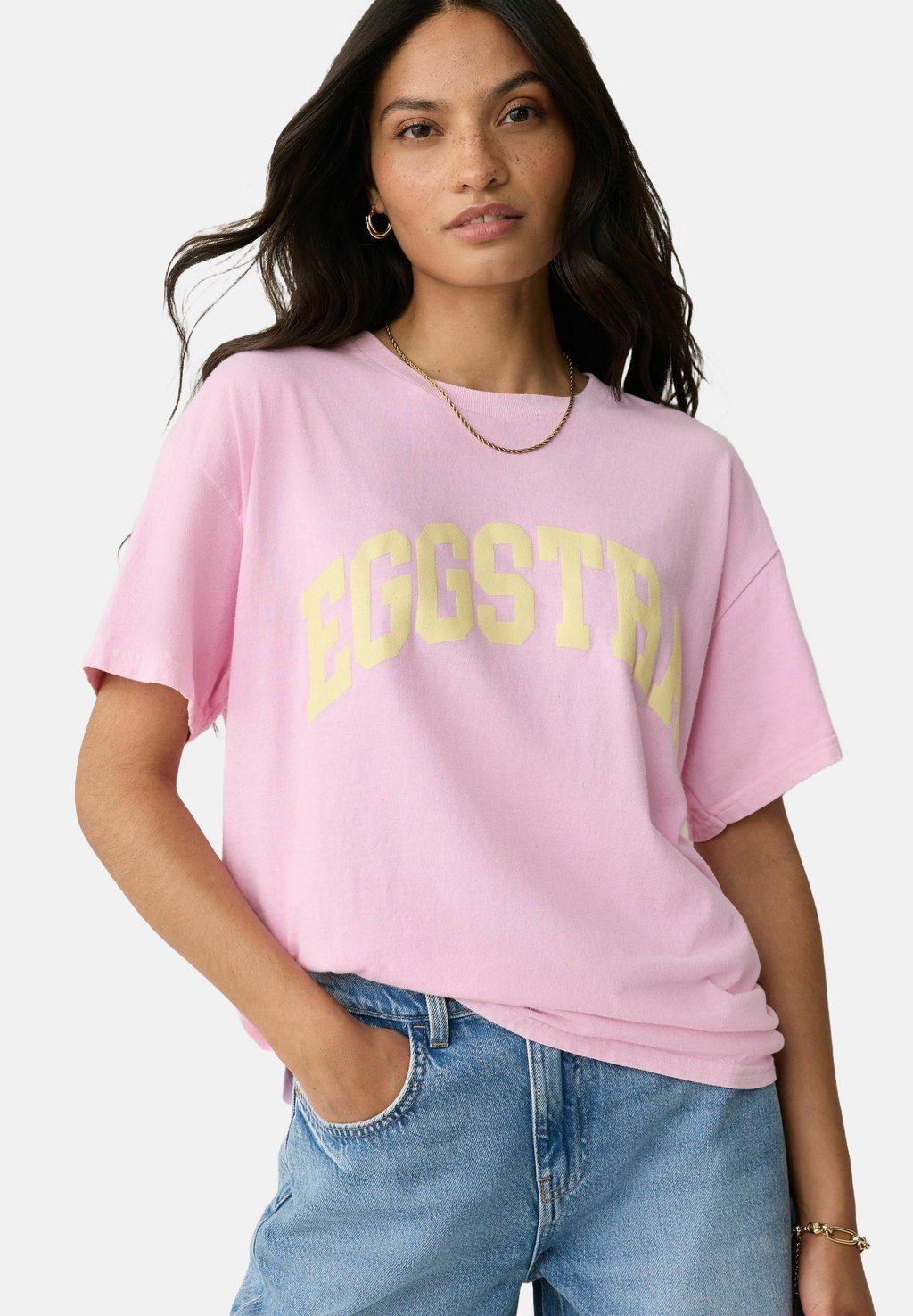 

Футболка с принтом EASTER EGGSTRA GRAPHIC SHORT SLEEVE CREW NECK SLOGAN Next, розовый