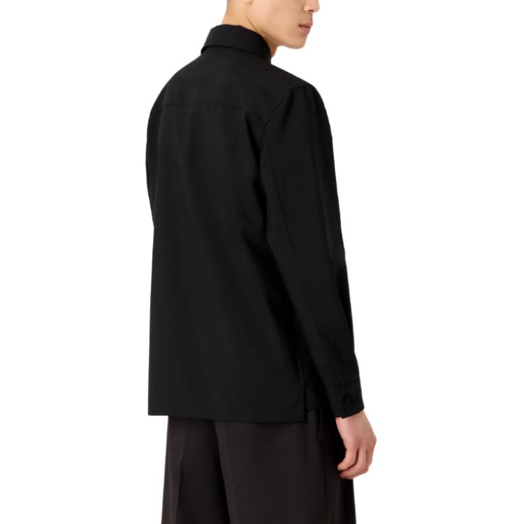 Emporio Armani Мужская черная рубашка SS24 — фото 4