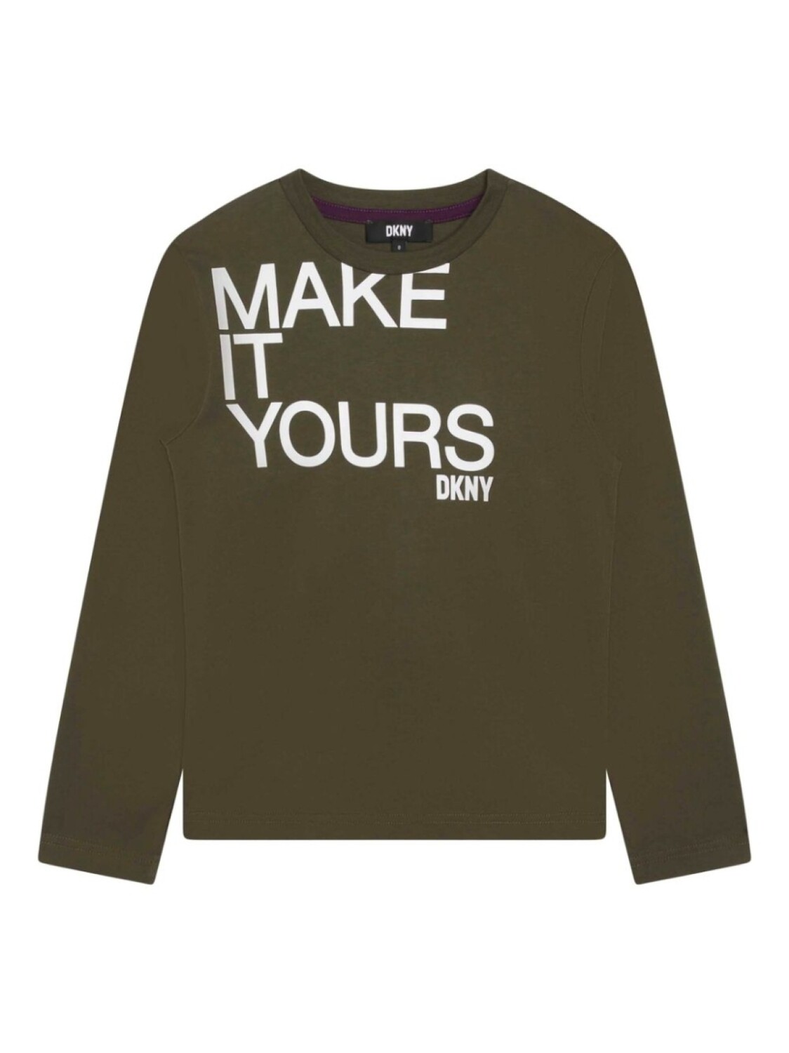 

DKNY топ с надписью, зеленый