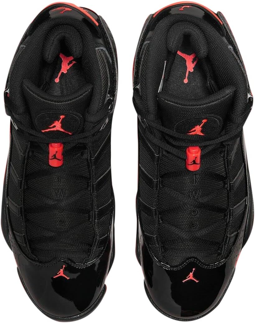 Мужские кроссовки Nike Air Jordan 6 Rings, черный/красный — фото 4