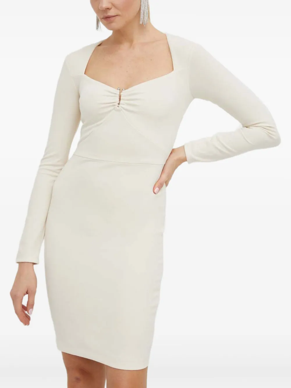 

Мини-платье с собранными деталями Guess Usa, нейтральный