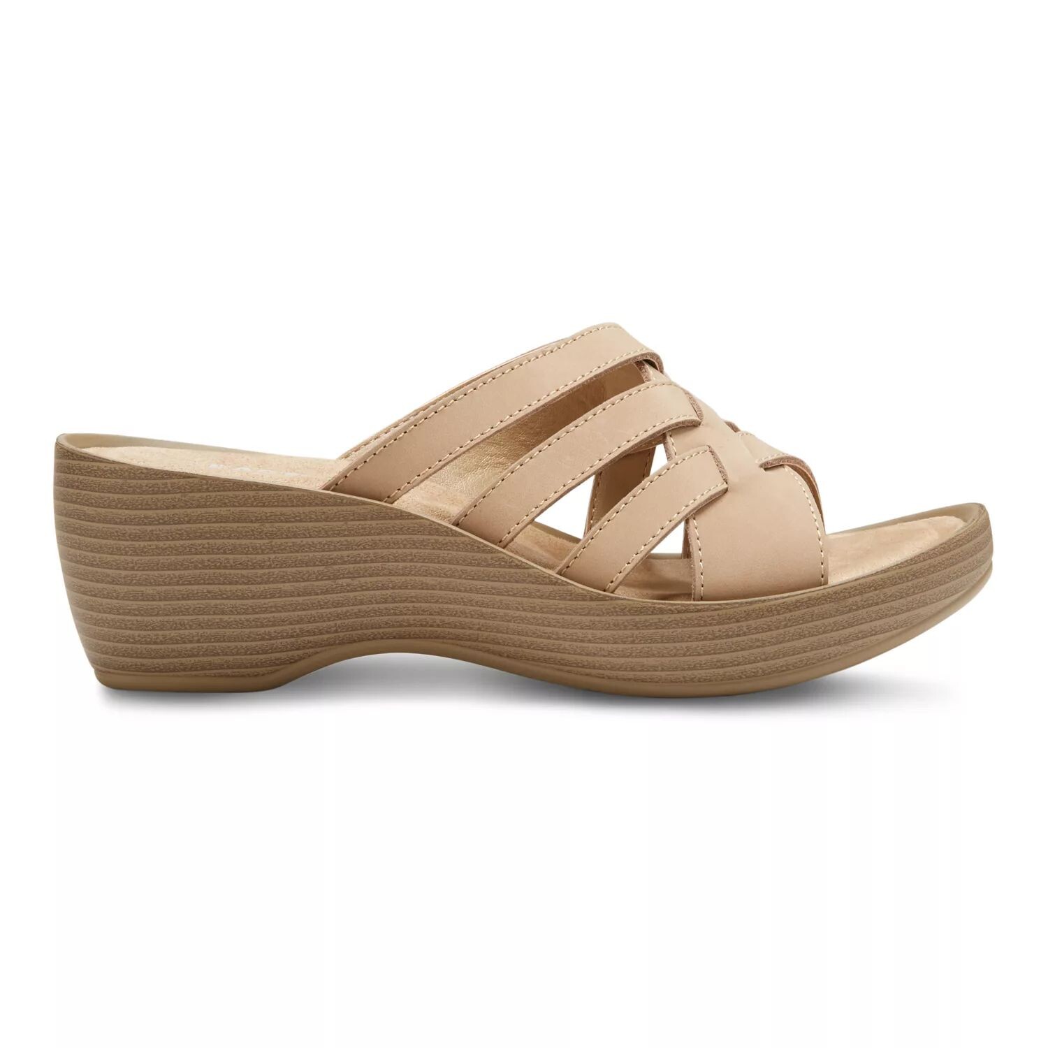 

Женские кожаные босоножки на танкетке Eastland Poppy Eastland, бежевый