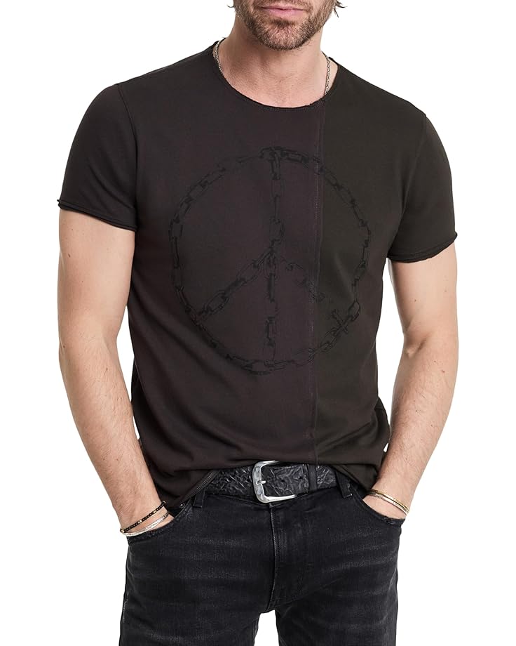 

Футболка John Varvatos Chain Peace Tee KG6715W24, угольный