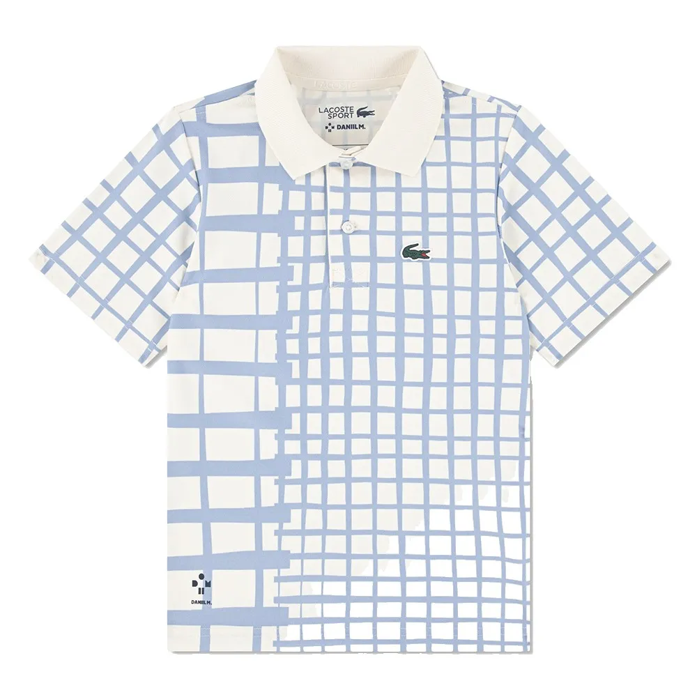 Детская поло-рубашка Lacoste «Медведь» с коротким рукавом Lacoste kids, бежевый