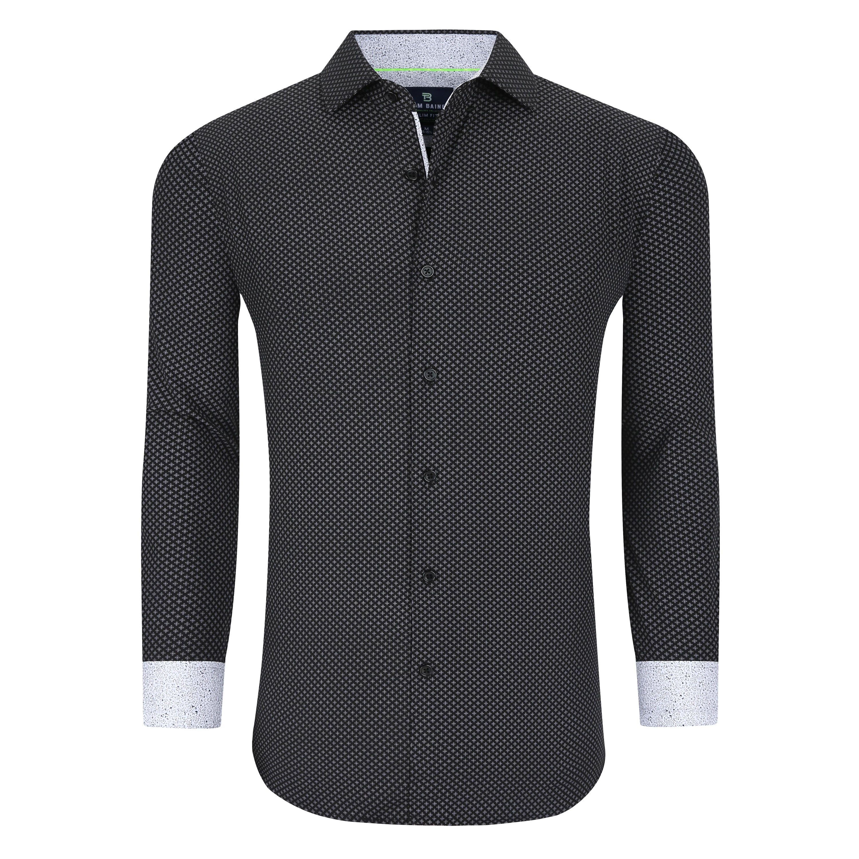

Tom Baine Slim Fit Performance Мужская рубашка с длинным рукавом, белый