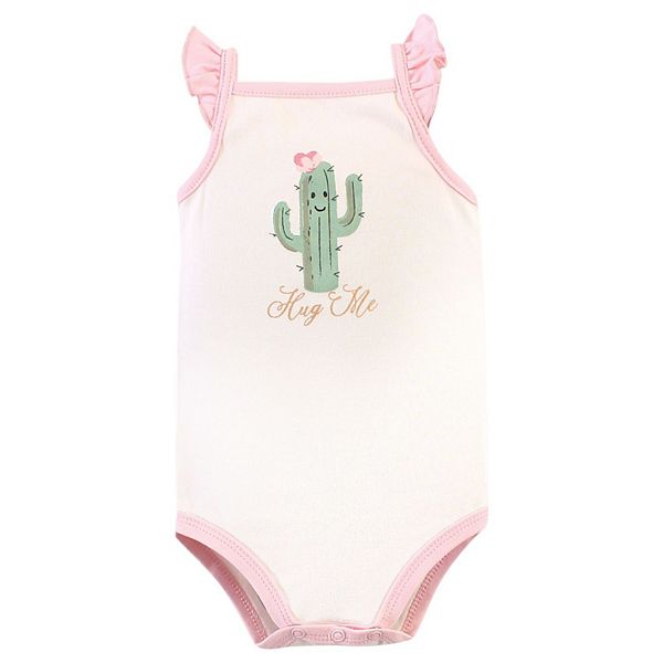 Боди без рукавов для девочки, 5 шт, pink cactus, 0-3 месяцев Hudson Baby — фото 2