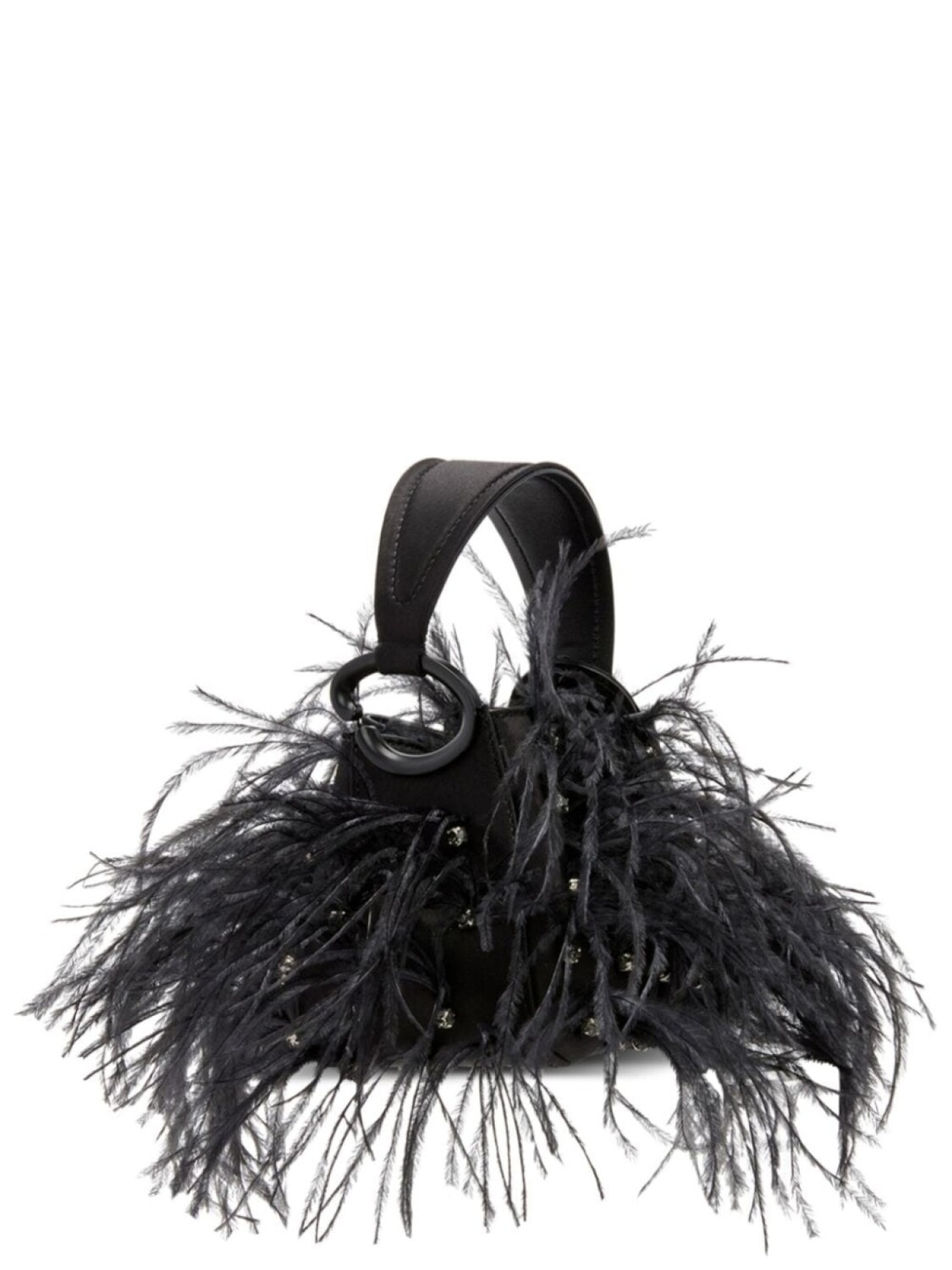 

Oscar de la Renta сумка на плечо Ostrich, черный