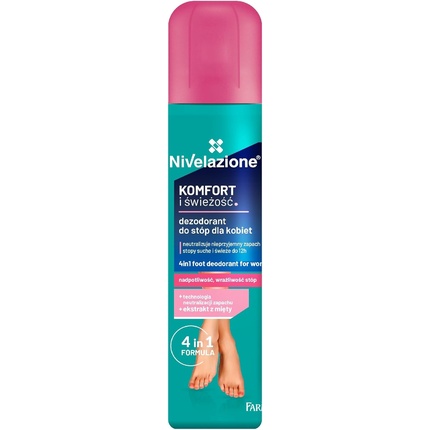 

Farmona Nivelazione Comfort & Fresh 4in1 Дезодорант для ног для женщин 180 мл Nivelazione Farmona