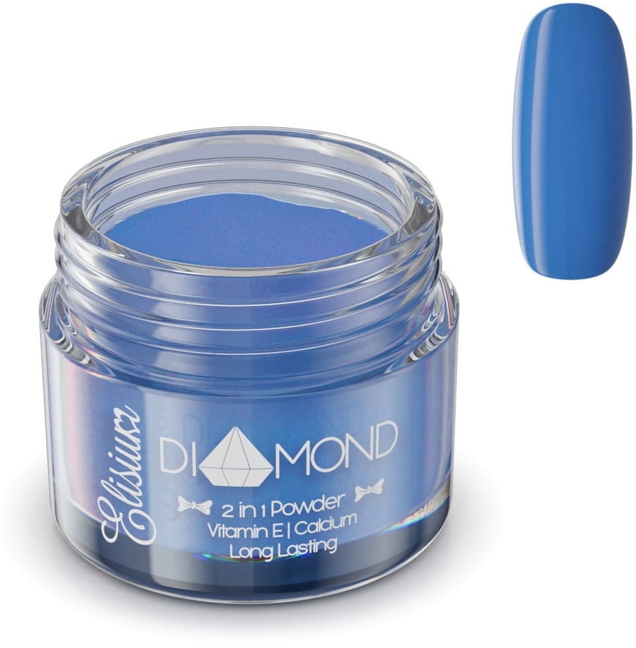 

Elisium, Diamond, титановая маникюрная пудра DB706 Classic Blue, 23 г