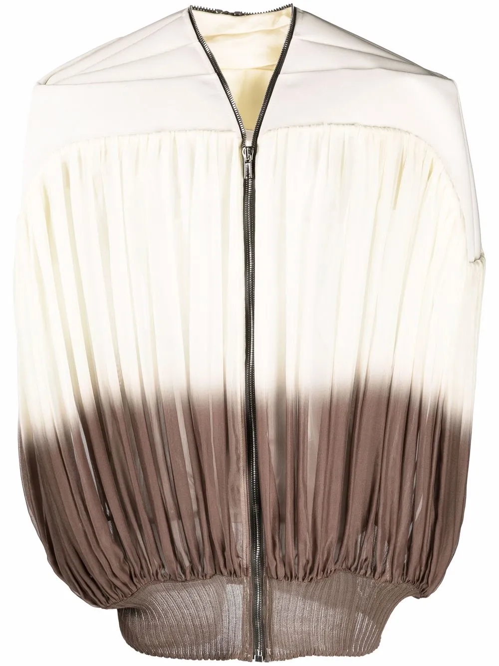 

Плиссированная куртка Rick Owens, нейтральный