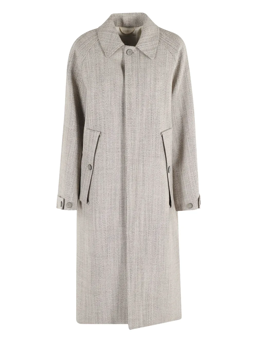 

Пальто с узором в елочку Tela, нейтральный