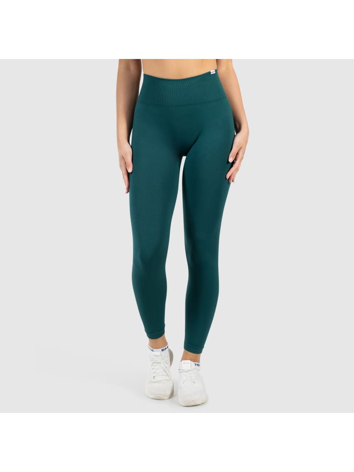 

Леггинсы Alira Scrunch темно-зеленого цвета SMILODOX