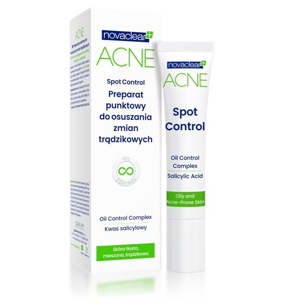 

NOVACLEAR, Acne, Spot Control, подготовка пятен, 10 мл