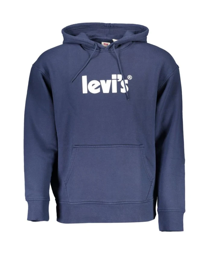 

Хлопковая толстовка с капюшоном, длинными рукавами, центральным карманом и логотипом. Levi'S, синий
