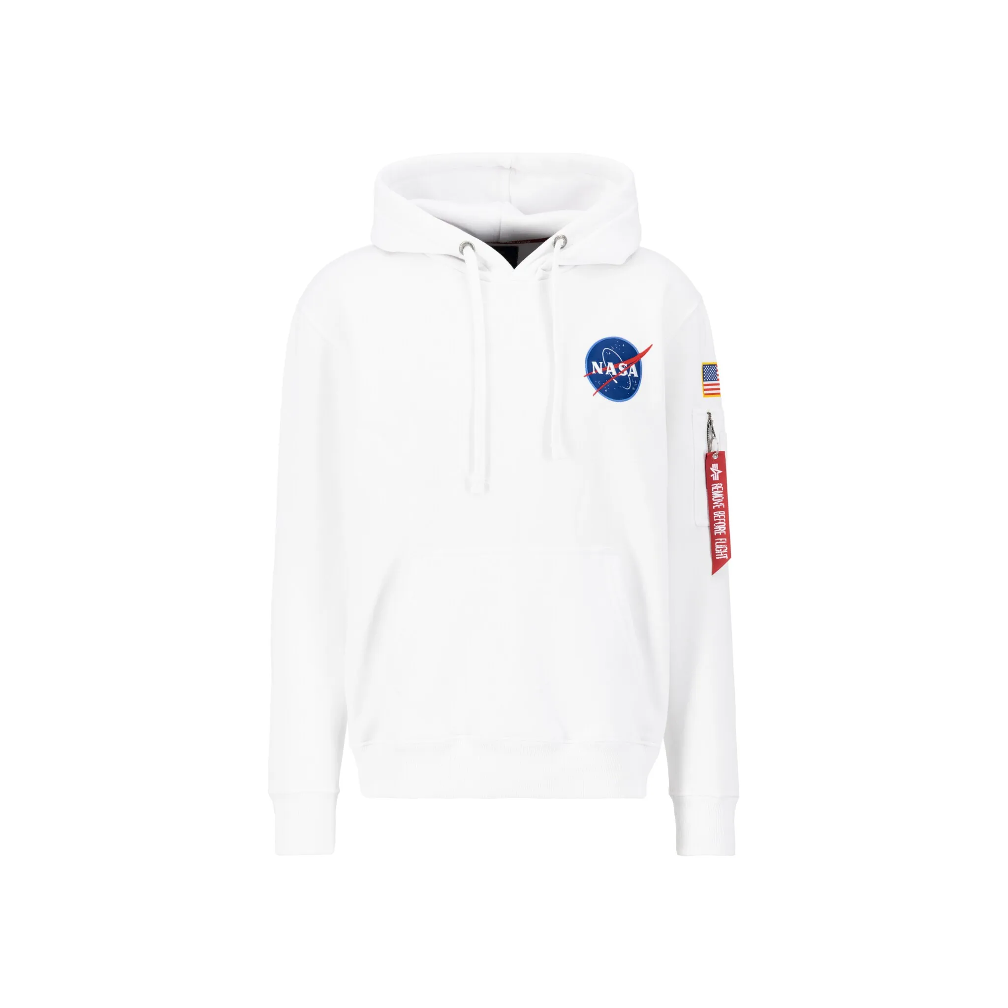 

Толстовка Alpha Industries " Alpha Industries Мужчины - Толстовки Толстовка с капюшоном "Космический челнок", белый