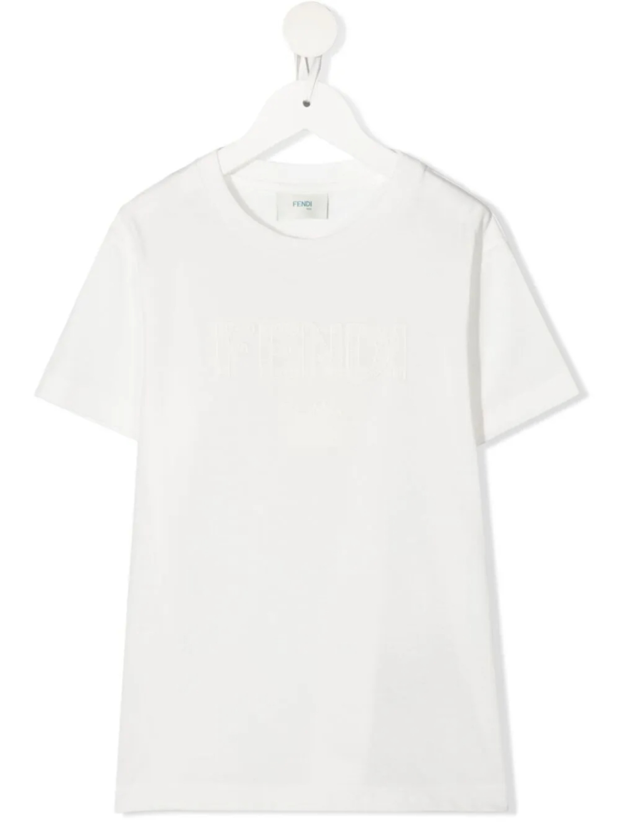 

Футболка с логотипом Fendi Kids, белый