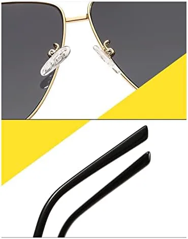 

Солнцезащитные очки Alloy Polygon 2027 для мужчин, солнцезащитные очки для женщин в стиле ретро, ​​розовые, прозрачные, большого размера MTZJH, Gold Yellow