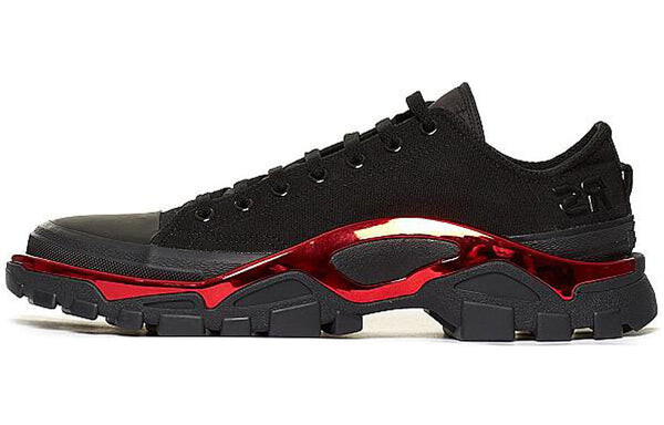 Кроссовки raf simons x new runner Adidas, черный — фото 2