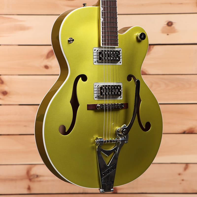 

Электрогитара Gretsch G6120T-HR Brian Setzer Signature Hot Rod Hollow Body with Bigsby - Lime Gold - JT22124514