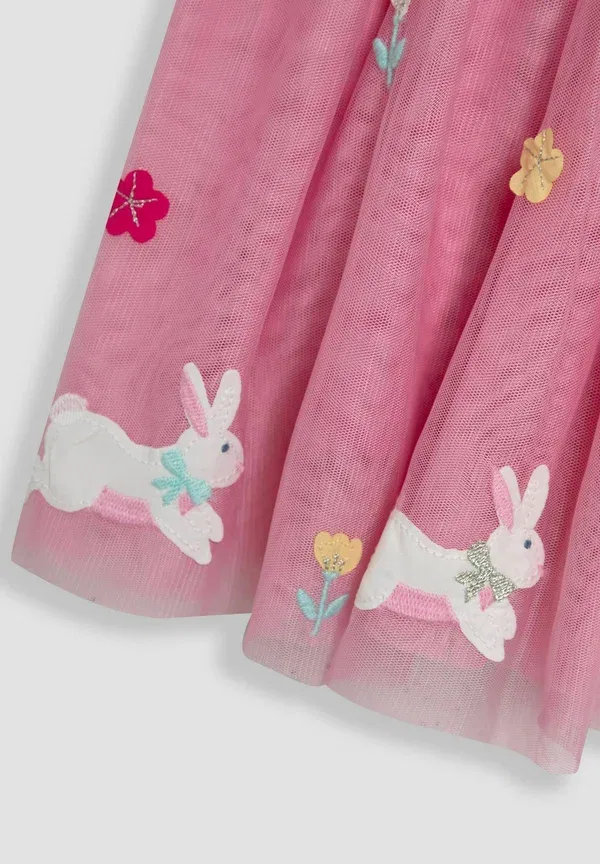 Платье коктейльное / вечернее Regular fit Jojo Maman Bébé, розовый кролик — фото 3