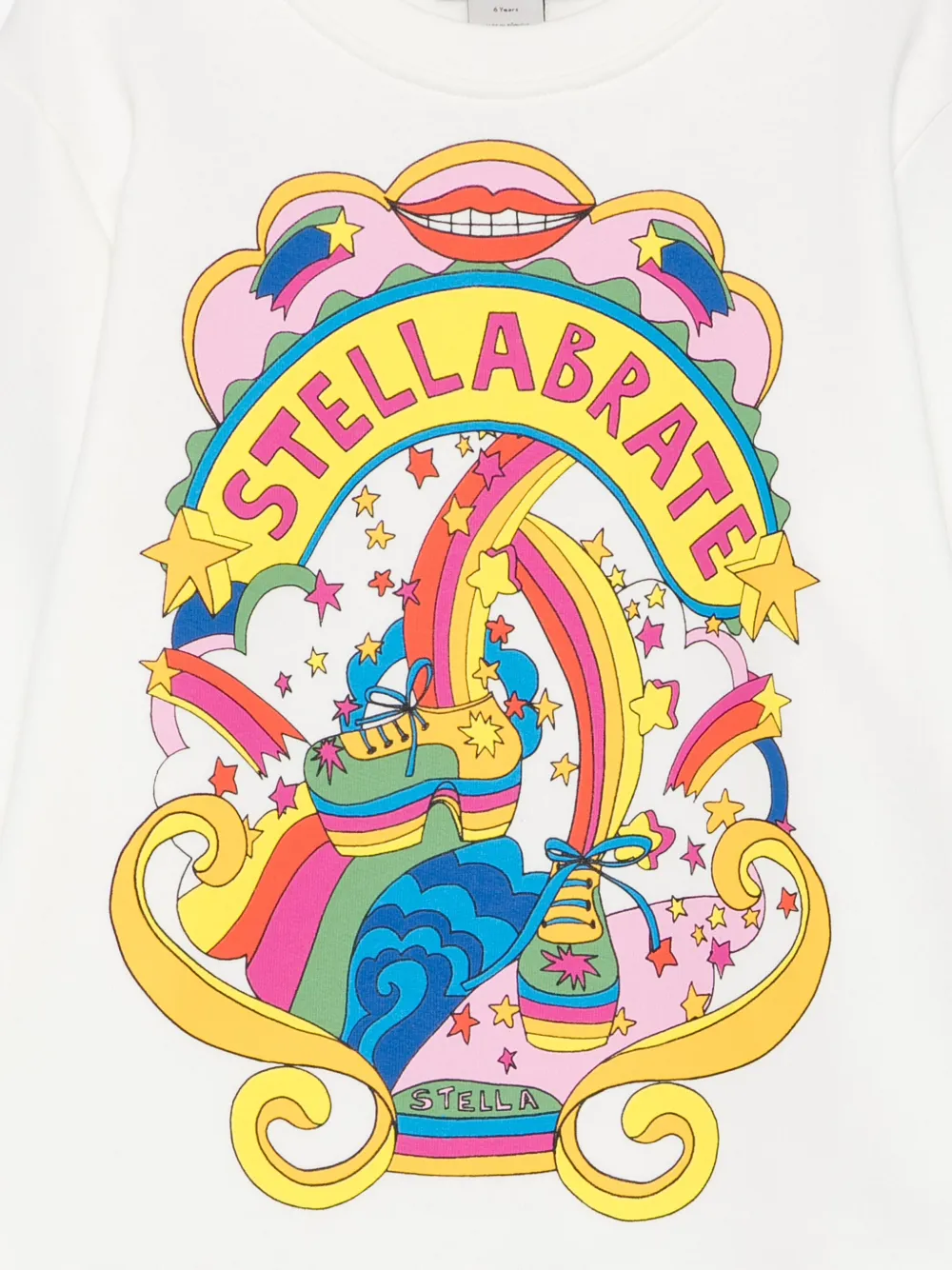 Толстовка с принтом Stellabrate Stella McCartney Kids, белый — фото 3