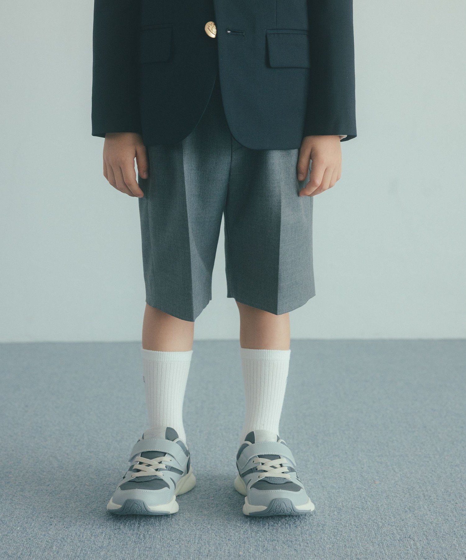 Однотонные шорты TRW для детей 110-130 см UNITED ARROWS green label relaxing, MD.GRAY