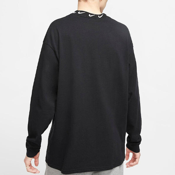 Футболка x stussy nrg br длинный рукав трикотажный топ Nike, черный — фото 4