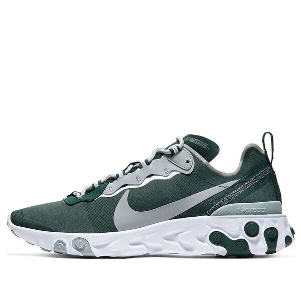 

Кроссовки react element 55 'michigan state spartans' Nike, зеленый