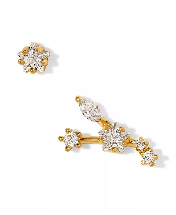 

Серьги-Гвоздики в форме созвездия из искусственного кубического циркония Girls Crew, sagittarius