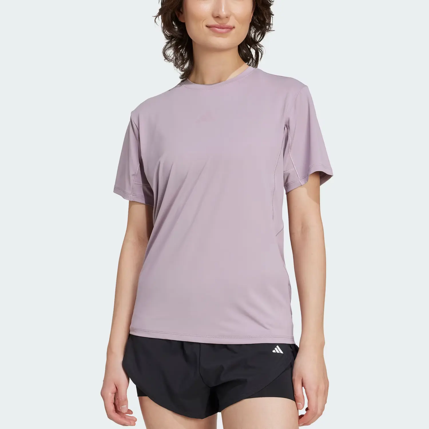 Футболка Climacool SS25 женская Adidas, мягкий фиолетовый — фото 3