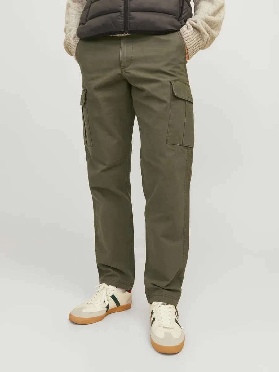 

Брюки-карго Jack & Jones "JPSTKANE JJBARKLEY CARGO PANT NOOS", оливковый