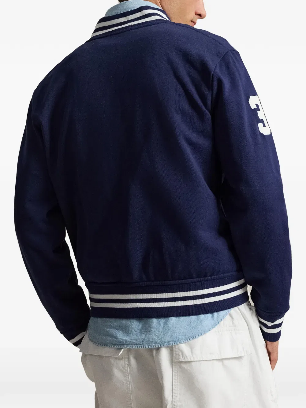 Бейсбольная куртка Big Pony Polo Ralph Lauren, синий — фото 4
