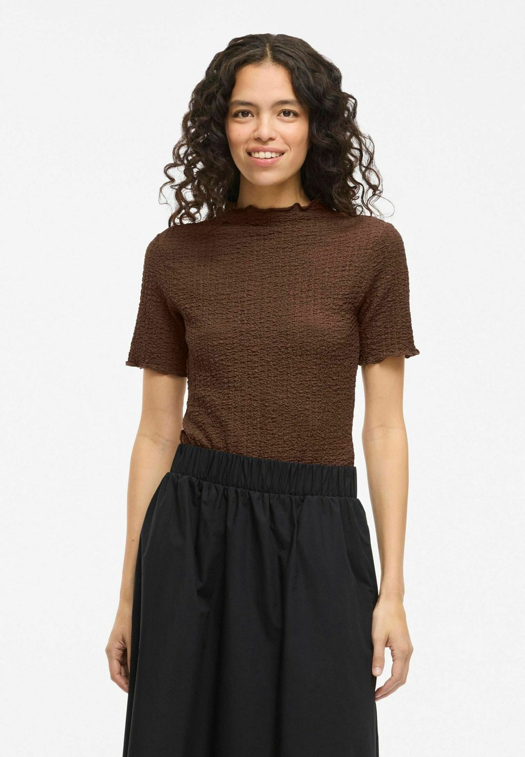 

Футболка с принтом MIT KURZEN ÄRMELN - Blouse VILA, коричневый
