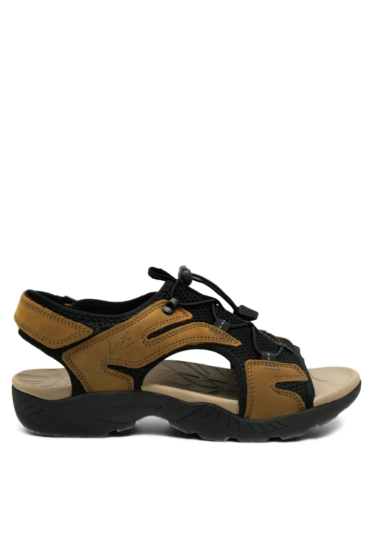 Мужские сандалии slip-on, искусственная кожа, классические повседневные, модель 250441262 Louis Cuppers, коричневый