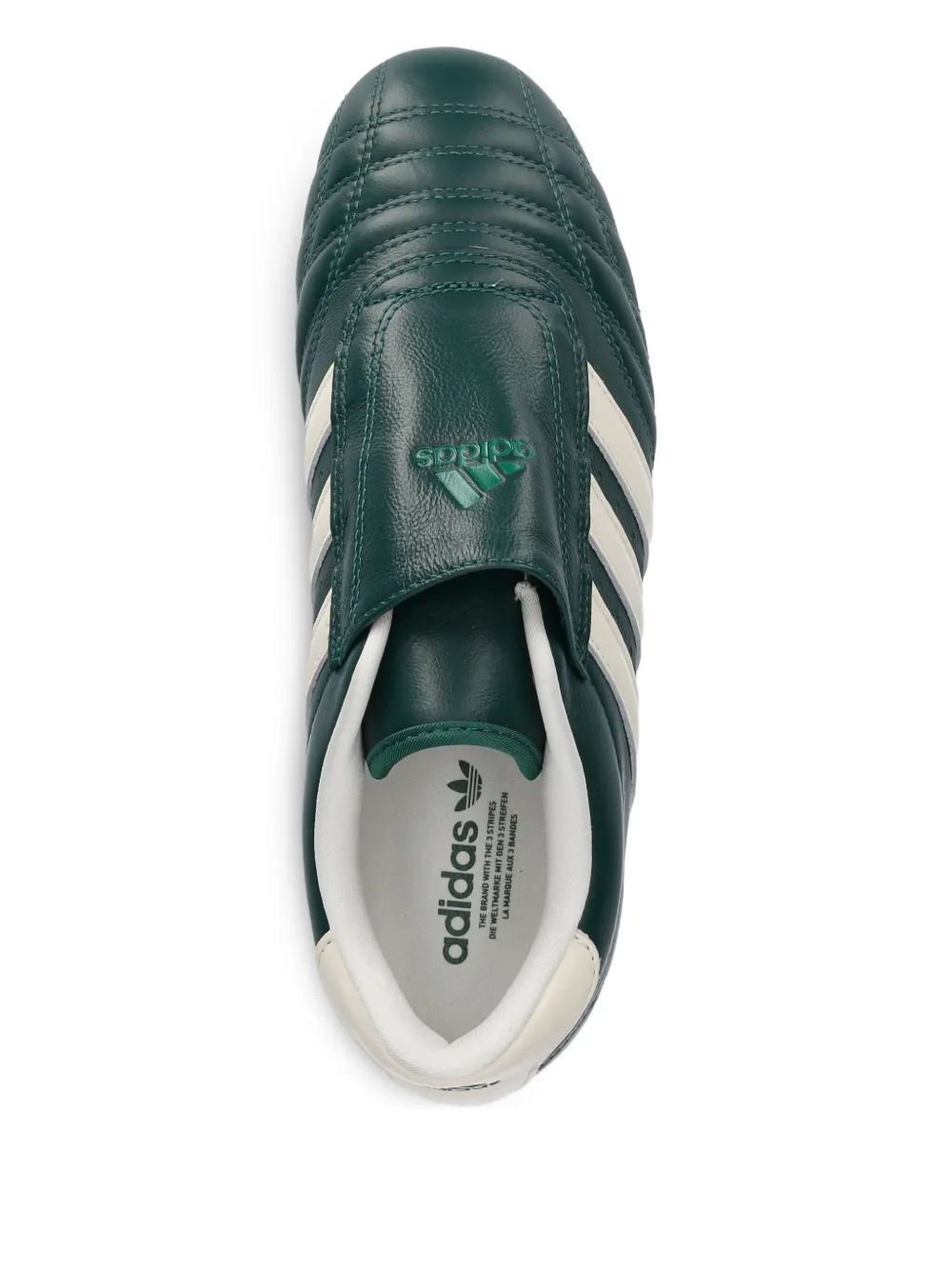 Слипоны Taekwondo с полосками Adidas, зеленый — фото 4
