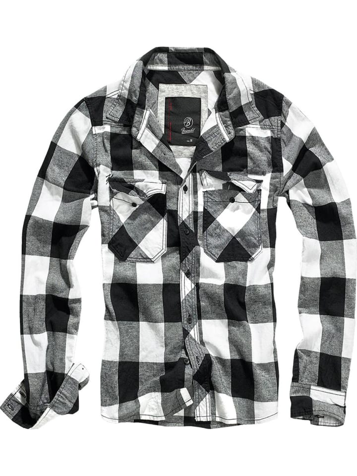 

Рубашка Check Shirt Long Sleeve Brandit, белый