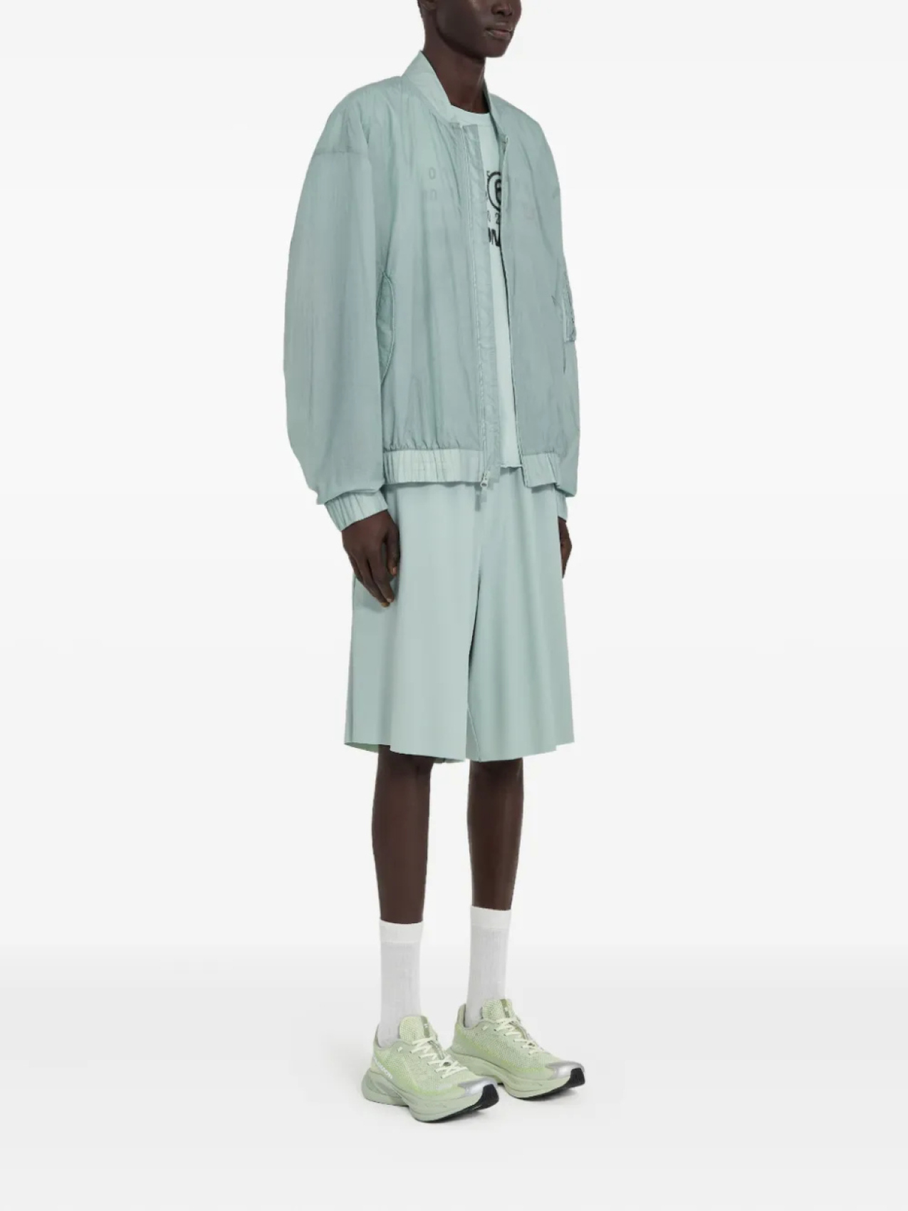 Куртка с принтом из коллаборации с Salomon MM6 Maison Margiela X Salomon, синий — фото 3