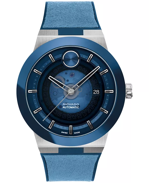 

Мужские часы Bold Fusion с автоматическим механизмом, синие, из силикона, 43,50 мм Movado, blue
