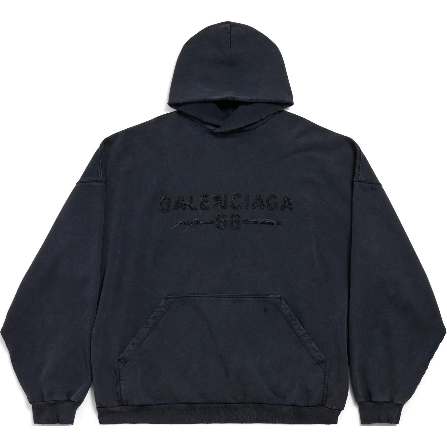 

Balenciaga Свитшот SS25 свободного кроя мужская black