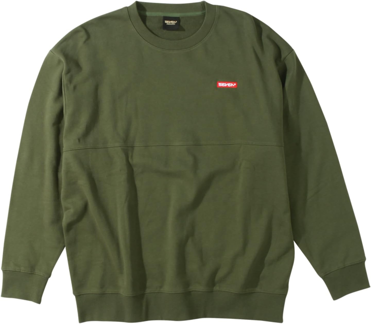 

Мужская толстовка Seven Two, размер L, флисовая толстовка с круглым вырезом Seven2, хаки