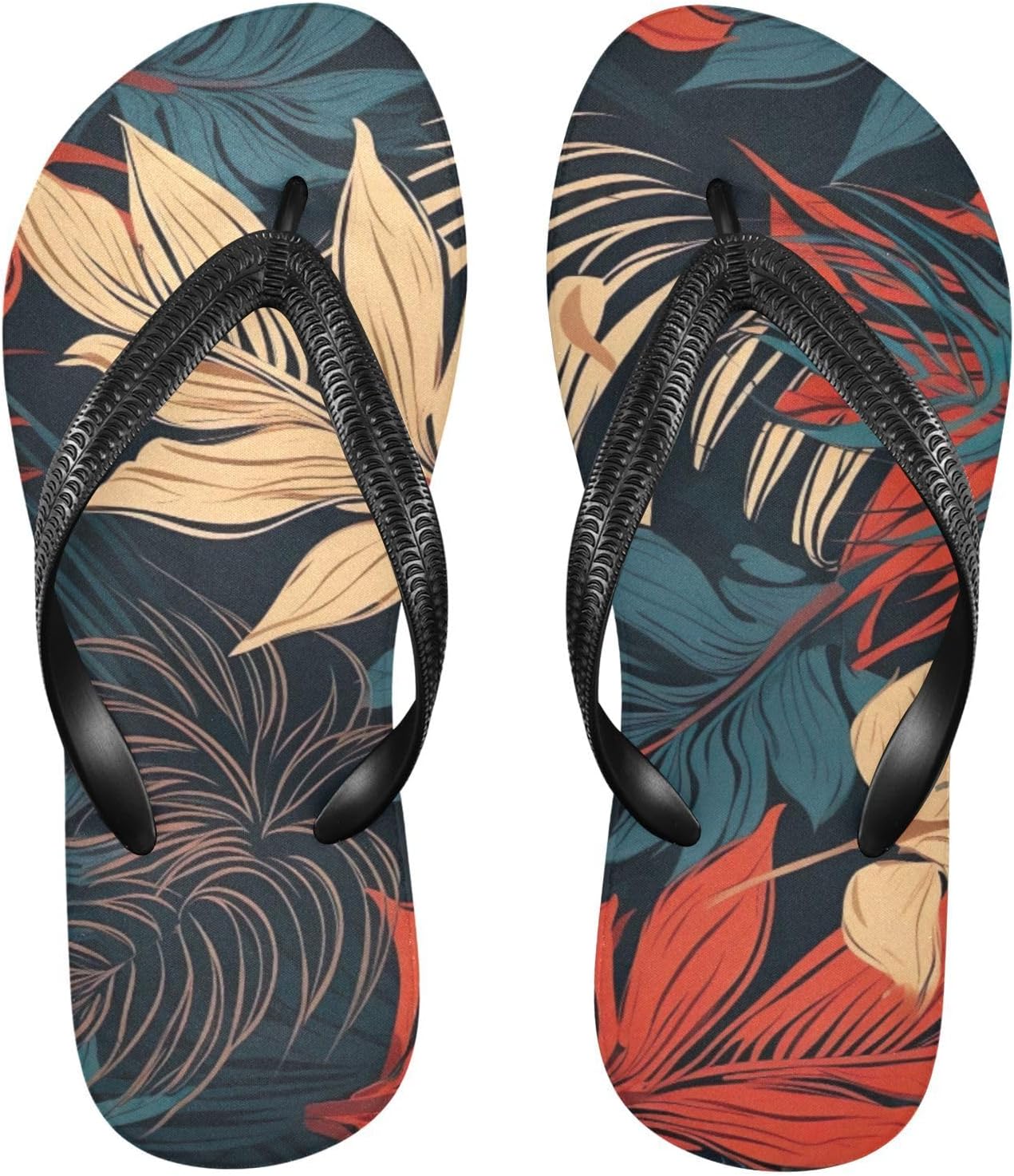 

Шлепанцы с пальмовыми листьями, пляжные летние повседневные сандалии для женщин и мужчин, тапочки для душа, размер XS Kfbe, Leaves