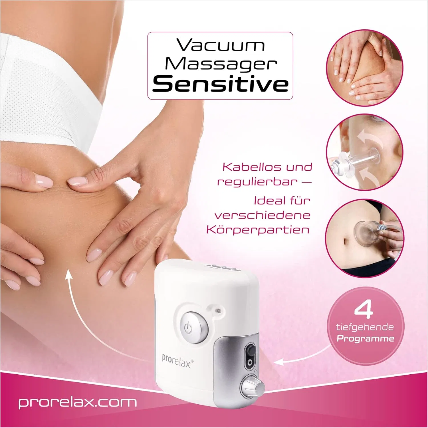 Вакуумный массажер «Sensitive» от prorelax Prorelax — фото 3