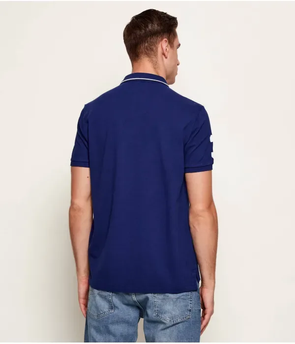 Полюс custom slim fit Polo Ralph Lauren, индиго — фото 3