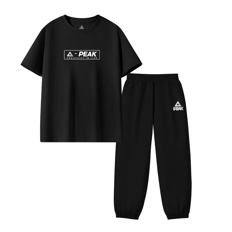 Спортивный костюм для детей PEAK Black/PK Cut-Out Rectangle