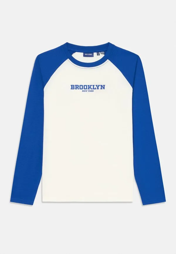 Футболка с длинным рукавом osjnicky life relaxed sports tee long sleeved top Only & Sons Junior, Cloud Dancer